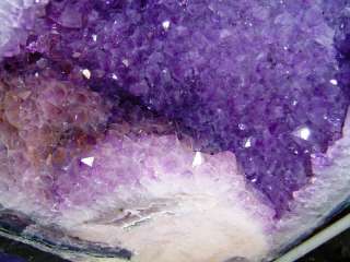 UNIQUE AMETHYST GEODE/W AGATE BORDER IDEAL GIFT 2632  