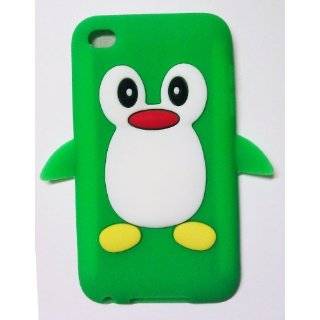 Green Penguin Silicone Soft Case Cover for IPOD TOUCH 4 4G 4TH 