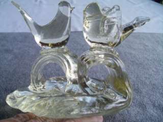 Vintage Art Glass Handblown Birds Paperweight Figural  