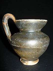 Ancient Greek Apulian Mug , Antiquities Ceramic Vase  