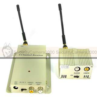 GHz 1W Wireless Camera Video Audio Transmitter and Receiver Kit