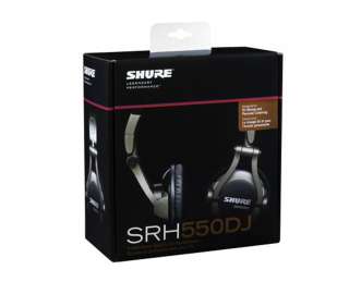  the srh550dj headphones from shure deliver full range audio 