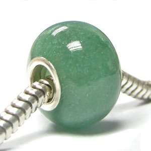   Genuine Jade Stone Bead For Pandora Troll European Charm Bracelets