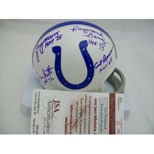 1958 1959 Baltimore Colts Autographed Helmet Berry, Donovan, Marchetti 