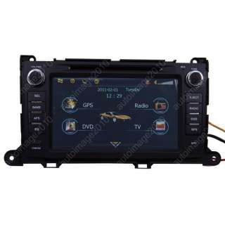 2011 Toyota Sienna Car GPS Navigation Radio DVB T TV Bluetooth IPOD 