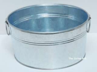 NEW Galvanized 8 Round Metal Tub for Baby Shower Gifts  