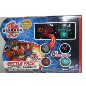 Bakugan Battle Pack B2   Green Ventus WARIUS, Red Pyrus BLADE TIGRERRA 