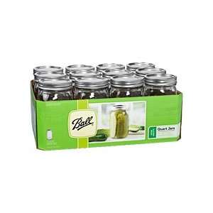  Ball Wide Mouth Canning Jar   1 Quart / 32 oz   Case of 12 