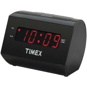 TIMEX EXTRA LOUD BLACK ALARM CLOCK Snooze BatteryBackup  