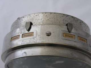 Vintage Westclox Big Ben Art Deco Alarm Clock Nickel Black Luminous 