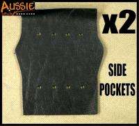 Pool Snooker Table Genuine Black Pocket Leathers x6  