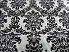black and white curtains damask  