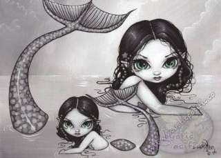Mermaid Mother & Child Jasmine Becket Griffith Art Card  