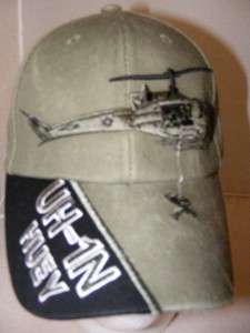 HUEY UH 1N IROQUOIS RESCUE HELICOPTER COTTON HAT CAP  