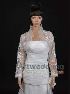 Sheer Lace Tulle Bridal Shawl Wrap Formal Party Jacket Bolero CUSTOMER 
