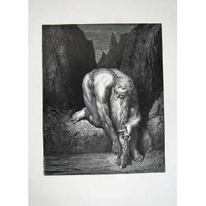  1870 Dore Gallery DanteS Inferno Giant Man Fine Art