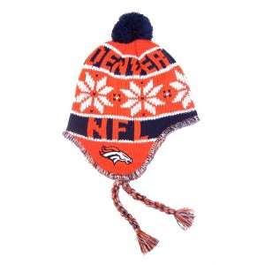  Denver Broncos NFL Reebok Braided Tassel Knit Beanie Hat 