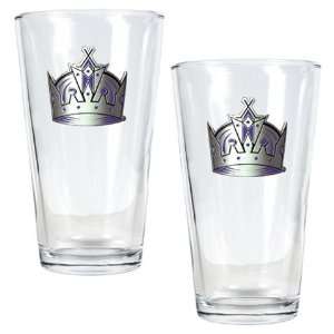    Los Angeles LA Kings Set of 2 Beer Glasses