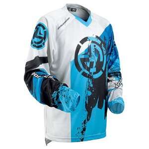   Racing M1 Adult Dirt Bike Motorcycle Jersey   Blue / Small: Automotive