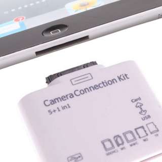5in1 Camera Connection Kit Card Reader USB SD TF MS MMC M2 For Ipad1/2 