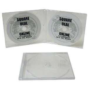  25 SLIM Clear Double CD Jewel Cases Electronics