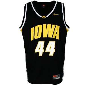  Nike Iowa Hawkeyes #44 Black Youth Replica Basketball 