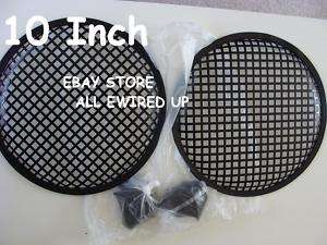 PAIR 10 Inch Subwoofer Speaker Classic Grill Grills  