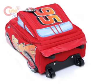 Cars Mcqueen Rolling Bag / Luggage Travel Trolley Roller  3D Shape 