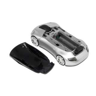New 2.4GHz Wireless 3D Car Shape Optical Mouse Mice Silver  