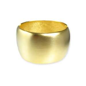  Kenneth Jay Lane Bracelet   Cuff Gold Satin (FINAL SALE) Jewelry