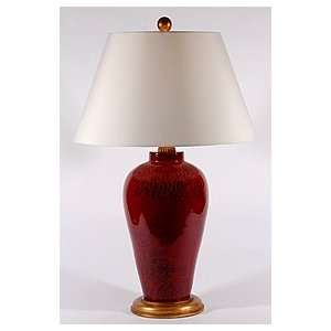 Bradburn Gallery Samba Red Pottery Table Lamp