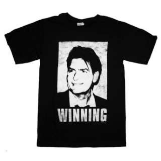 Charlie Sheen Winning Funny Celebrity T Shirt Brand New!! Officially 