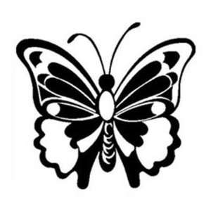 com BUTTERFLY White Vinyl sticker/decal (Bugs,decorating,glass doors 