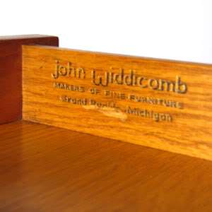John Widdicomb Mid Century Tambour Desk Gibbings, Probber, Eames 