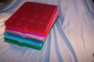   LOT Many Colors 7 mesh Plastic Canvas 100+ Sheets and Shapes  