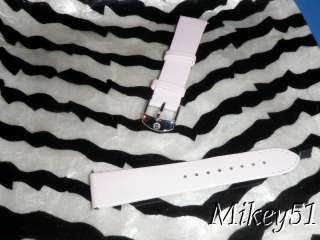 NEW MICHELE DECO 18MM WHITE SATIN WATCH BAND  