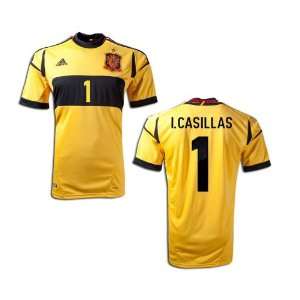  Spain Jersey   Goalkeeper Casillas jersey. I. Casillas 1 