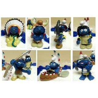 The Smurfs 20 Piece Native American Indian Themed Smurfs Cake Topper 