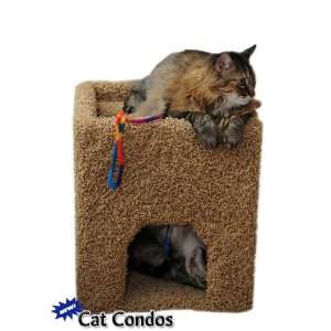  Single Story Cat Tower   Brown