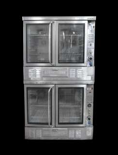 USED BLODGETT DOUBLE CONVECTION OVEN FULL SIZE   FA100   NAT GAS 