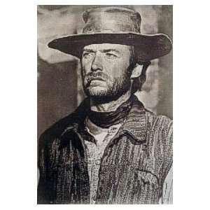  CLINT EASTWOOD   WESTERN COWBOY MOVIE POSTER(Size 26x38 