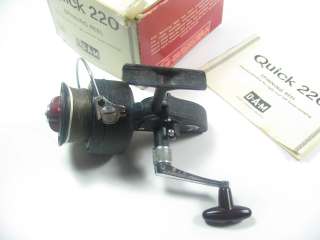VINTAGE DAM QUICK 330 SPINNING FISHING REEL IN QUICK 220 BOX  