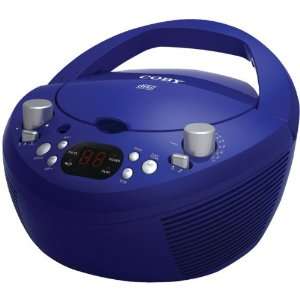  COBY CXCD251BLU PORTABLE CD PLAYER WITH AM/FM RADIO (BLUE 