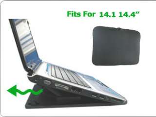 Laptop Ergonomic Typing Stand + Soft Sleeve Case fits for 14.1 14.4 