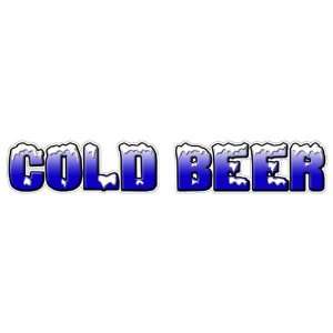  COLD BEER Concession Decal ice drink vendor cart signs 