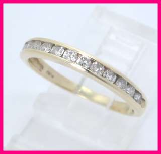 10kyg Round Diamond Wedding Anniversary Ring .60 carats  