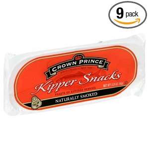 Crown Prince Kipper Snacks, 3.25 Ounce Cans (Pack of 9)  