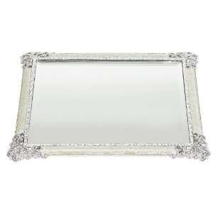 Olivia Riegel Crystal Elegance Beveled Mirror Tray 12.5L x 10.5W x 0 