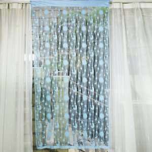   Tassel String Door Curtain Window Room Divider   Blue
