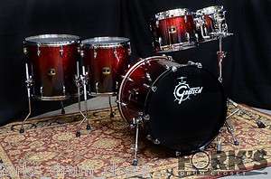 Gretsch Renown Maple 5pc shell pack drum set Ruby Sparkle Fade  